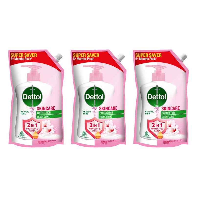 Dettol Skincare Hand Wash Refill | Moisturizing Handwash | pH Balance | Gentle on Skin Combo Dettol Skincare Hand Wash Refill | Moisturizing Handwash | pH Balance | Gentle on Skin Combo