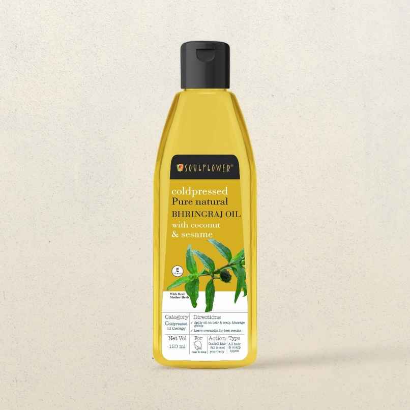 Soulflower Natural Bhringraj Oil with Coconut And Sesame Soulflower Natural Bhringraj Oil with Coconut And Sesame