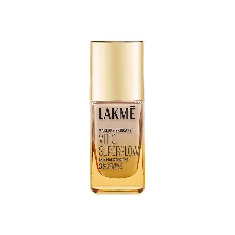 Lakme Makeup+Skincare VitC Superglow Skin Perfecting Tint Warm Sand W160 Lakme Makeup+Skincare VitC Superglow Skin Perfecting Tint Warm Sand W160