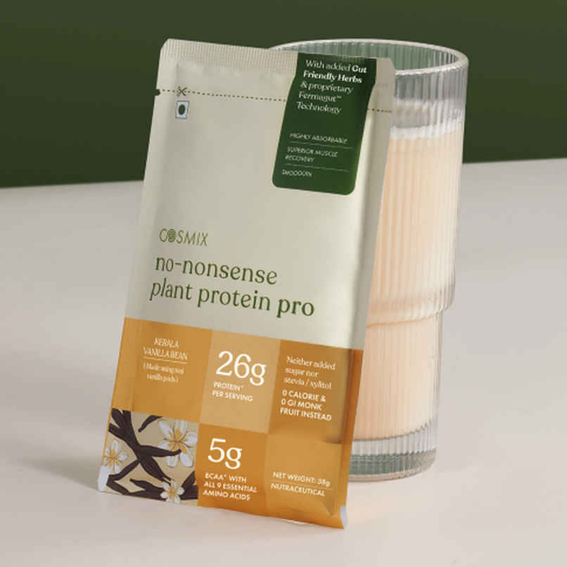 Cosmix No-Nonsense Pro Plant Protein Kerala Vanilla Bean, 26g Protein Cosmix No-Nonsense Pro Plant Protein Kerala Vanilla Bean, 26g Protein
