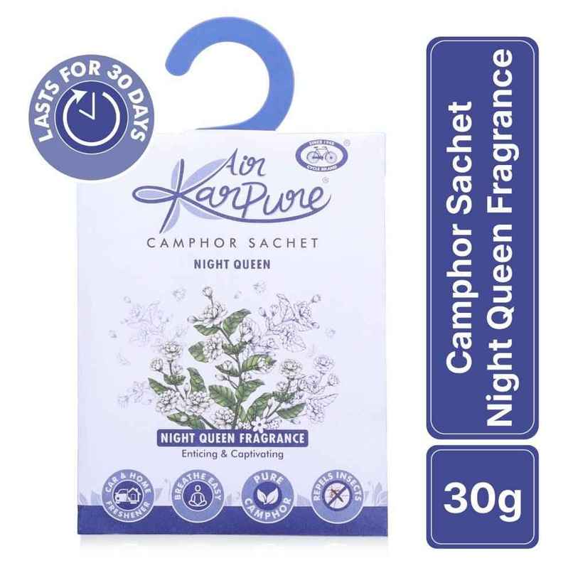 Night Queen Camphor Sachet by Air Karpure | Car, Bathroom & Room Freshener | From House of Cycle