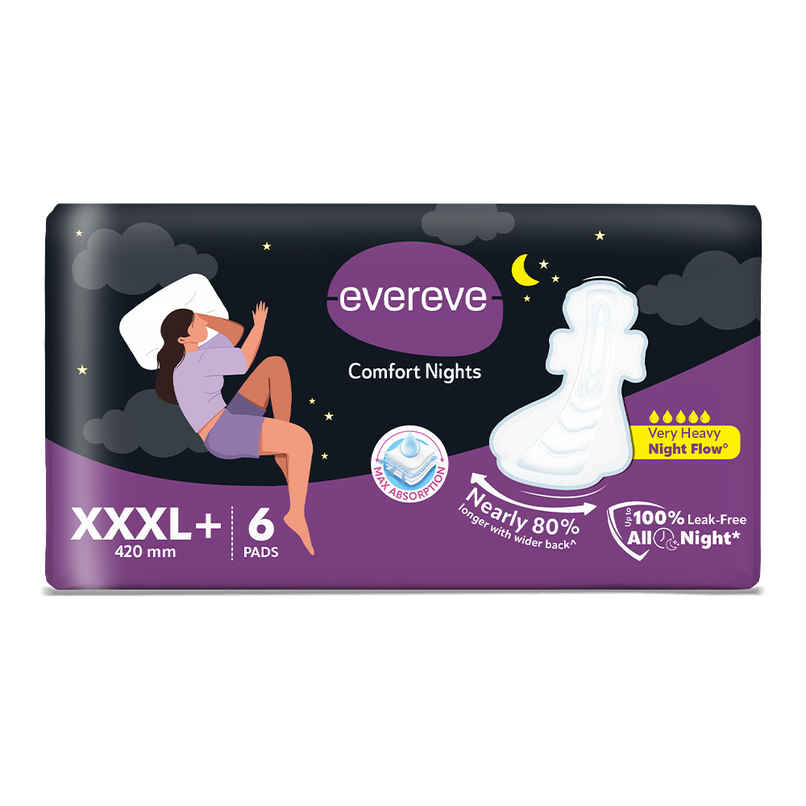 Evereve Comfort Nights Sanitary Pads 3XL | 420 mm