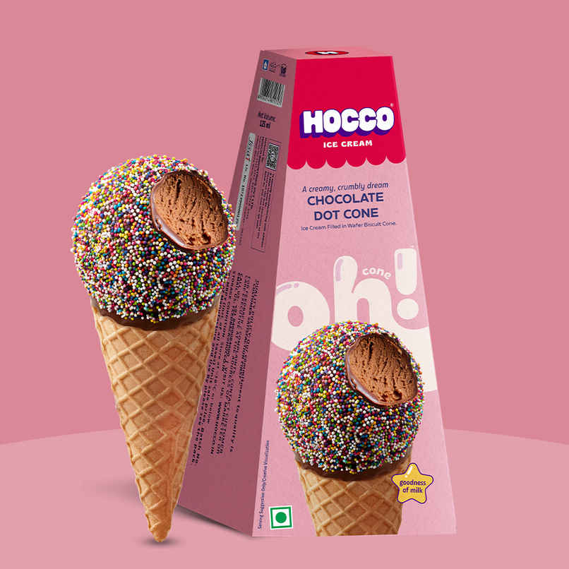 Hocco Chocolate Dot Ice Cream Cone Hocco Chocolate Dot Ice Cream Cone
