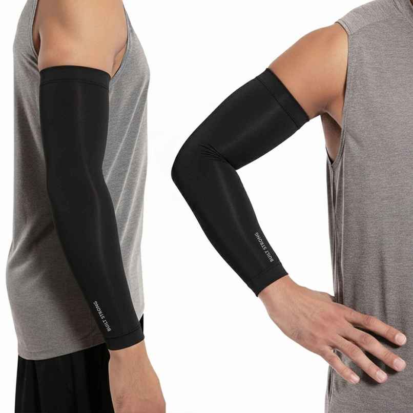 Xtrim Arm Sleeves | UV Tan Protection | For Men & Women | Black | Large Xtrim Arm Sleeves | UV Tan Protection | For Men & Women | Black | Large
