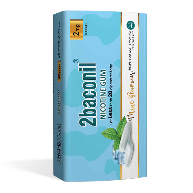 2baconil 2mg Mint Flavour Nicotine Gum