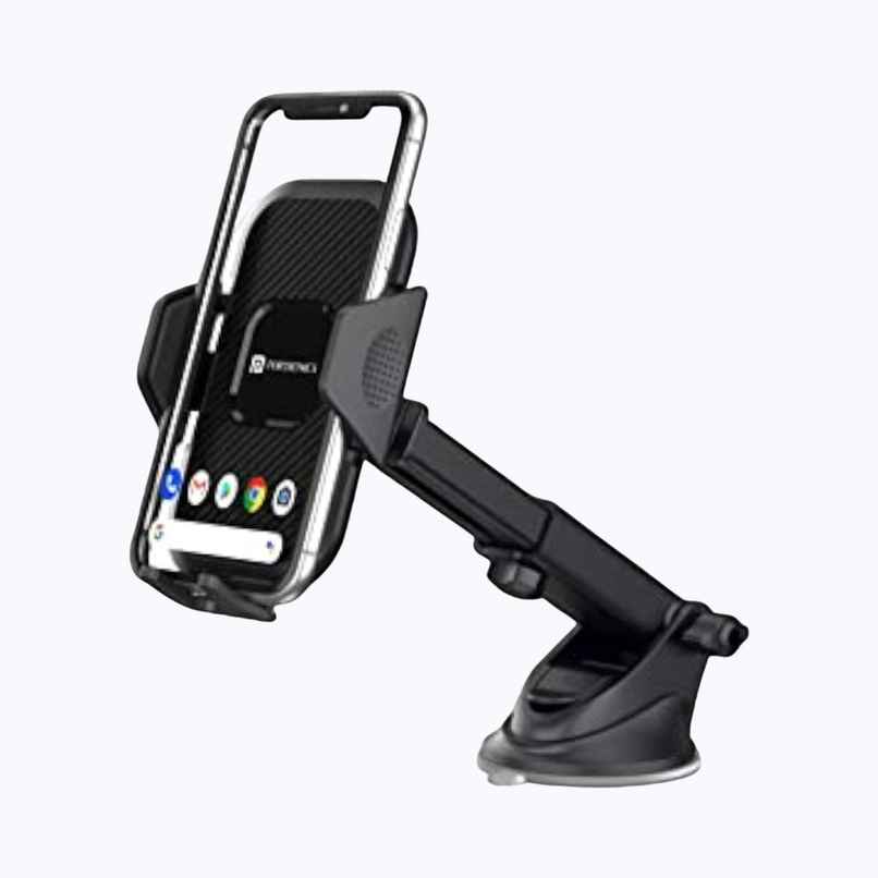 Portronics Clamp M Car Mobile Holder - Strong Suction Cup