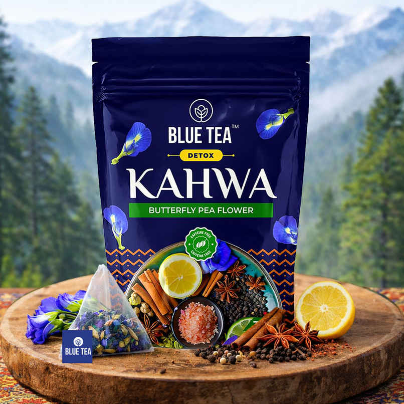 Blue Tea Butterfly Pea Flower Kahwa Zipper Blue Tea Butterfly Pea Flower Kahwa Zipper