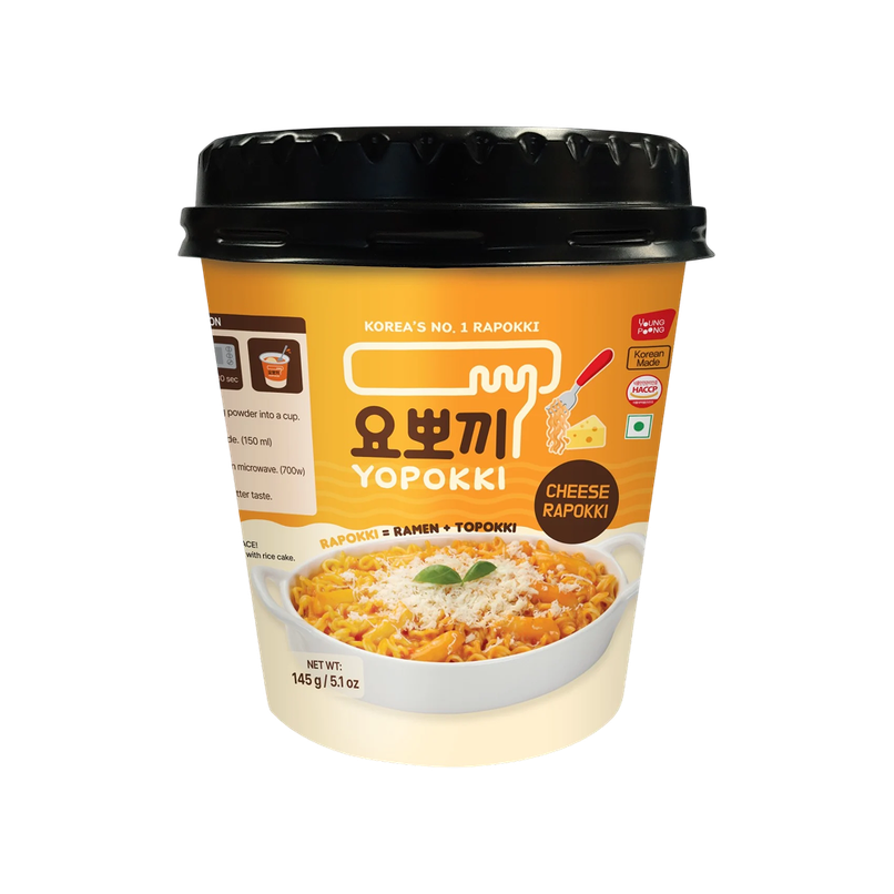 Yopokki Cheese Rapokki Ramen + Topokki Rice Cake Yopokki Cheese Rapokki Ramen + Topokki Rice Cake