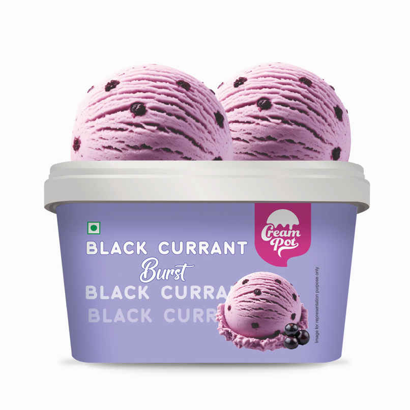 Cream Pot Black Currant Ice Cream Tub Cream Pot Black Currant Ice Cream Tub