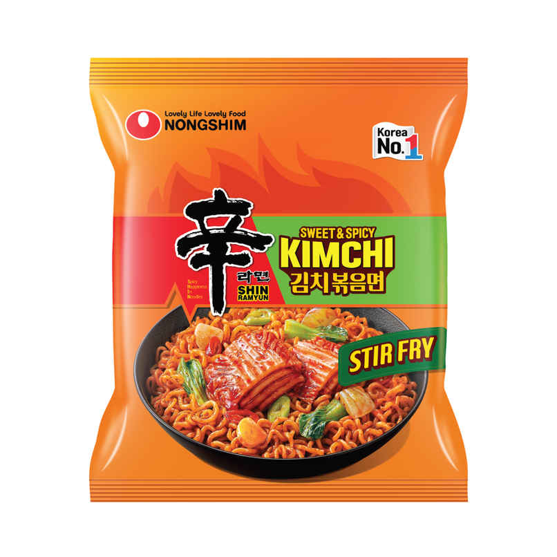 Nongshim Kimchi Shin Ramyun Stir Fry Instant Noodles Nongshim Kimchi Shin Ramyun Stir Fry Instant Noodles