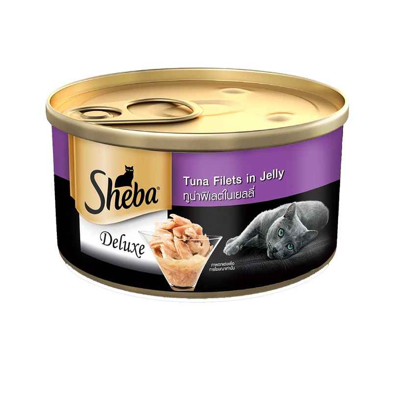 Sheba Premium Wet Cat Food Food, Tuna Fillets In Jelly