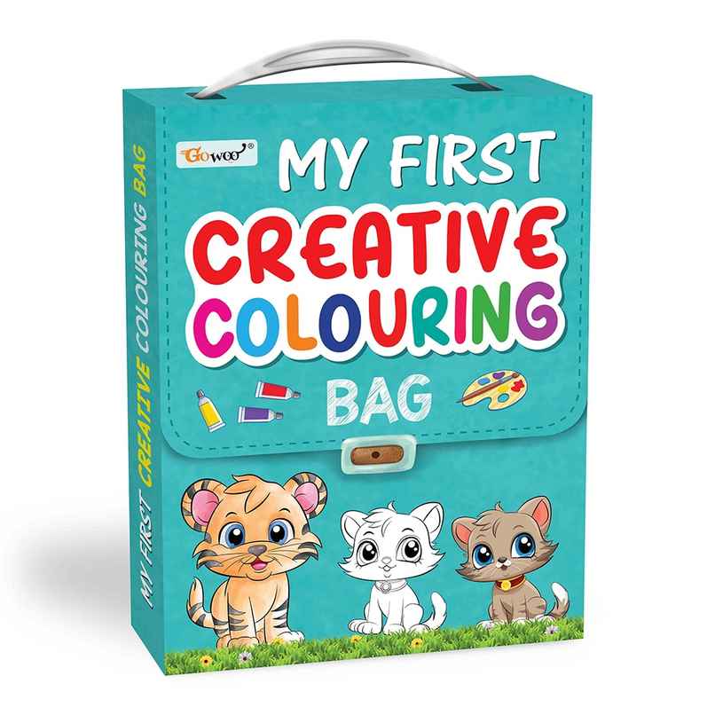 My First Creative Colouring Bag- Colouring Books for Children, Ages 3-12 - Set of 8 Colouring Books