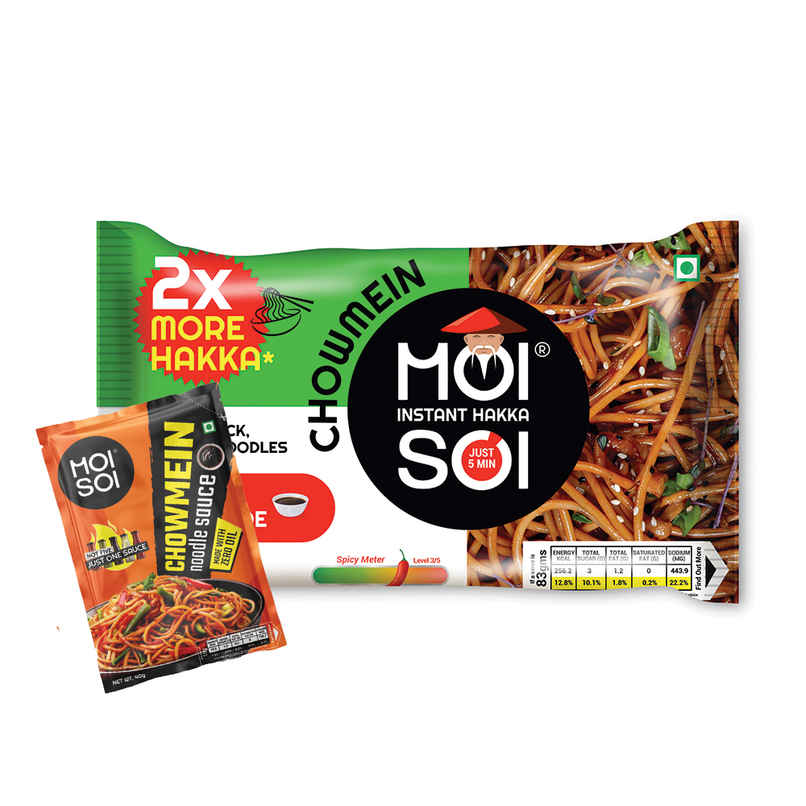 Moi Soi Instant Hakka Noodles - Chowmein Sauce Inside