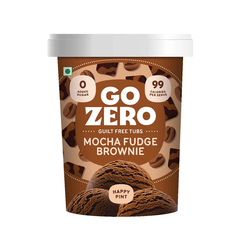 Go Zero Mocha Fudge Brownie Guilt Free Ice Cream Tub