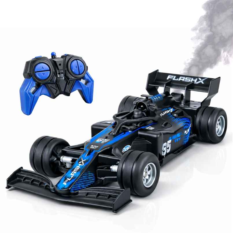 Race n Roll Motorsport Style RC Racing Car | With Vapor Trail | 45 Min Playtime | USB-C | Black Race n Roll Motorsport Style RC Racing Car | With Vapor Trail | 45 Min Playtime | USB-C | Black