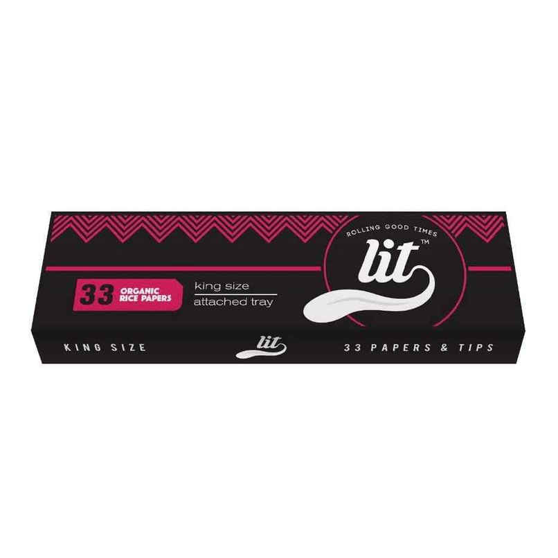 LIT White Rolling Tray with Free 2 Thins Cone LIT White Rolling Tray with Free 2 Thins Cone