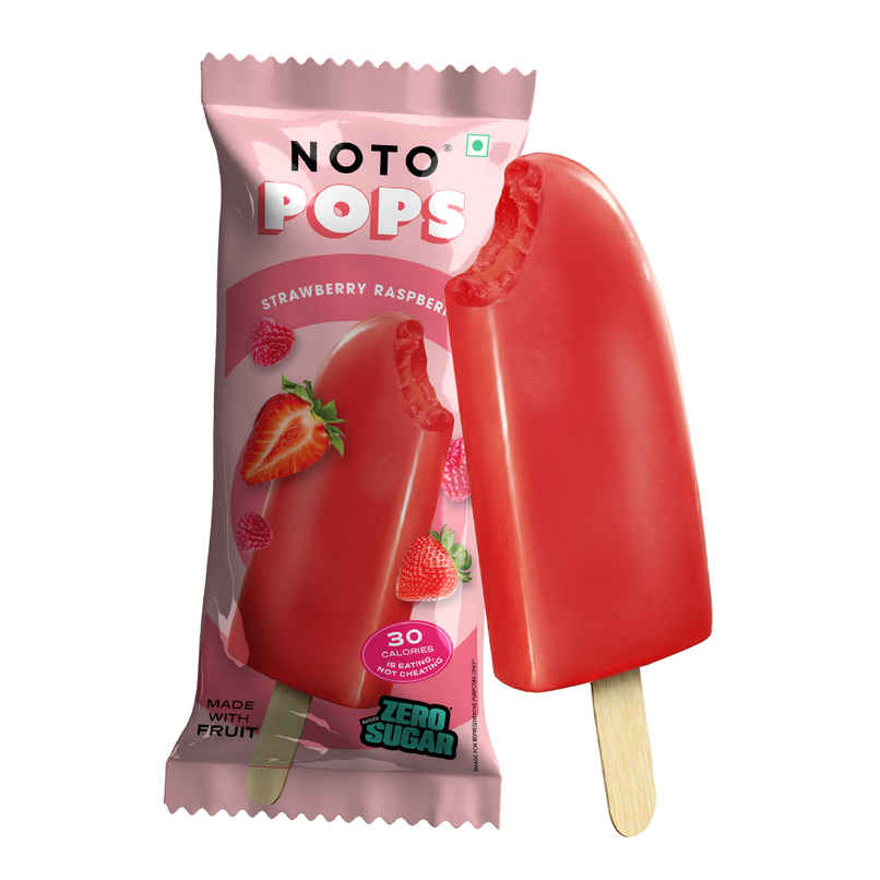 NOTO Strawberry Raspberry Sugar Free, Guilt Free Popsicle