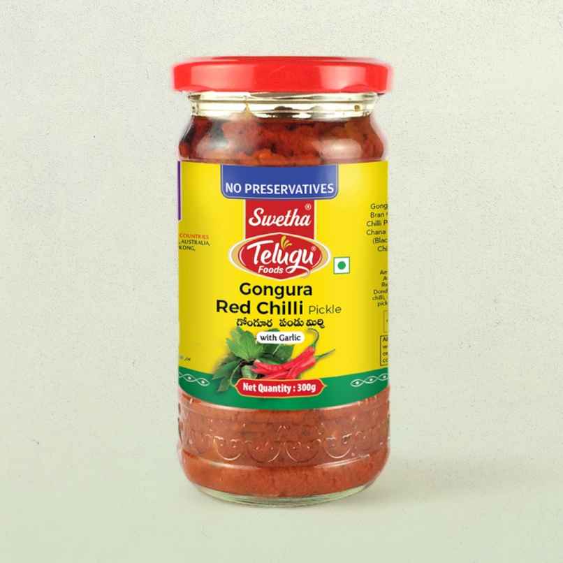 Swetha Telugu Foods Gongura Red chilli Pickle