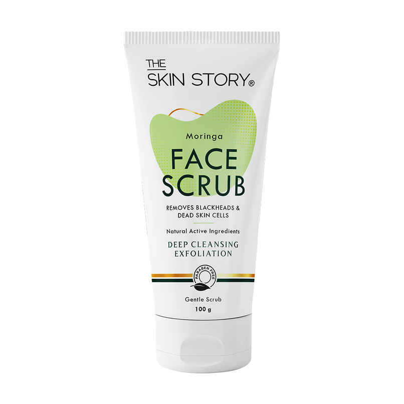 The Skin Story Face Scrub With Moringa Gently Removes Tan Blackheads Whiteheads Dead Skin Cells