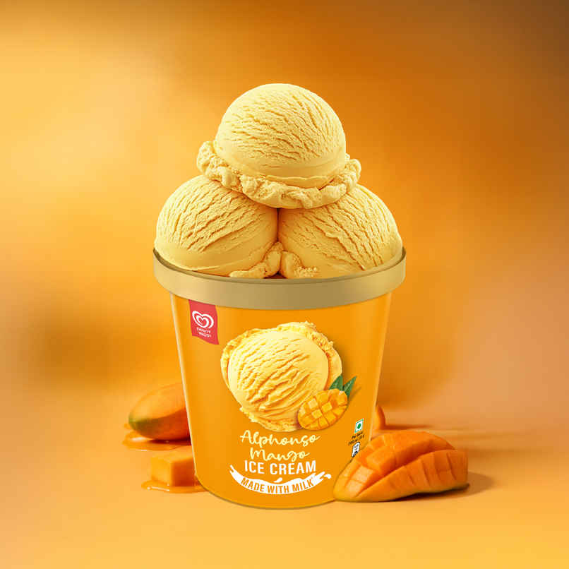 Kwality Wall's Alphonso Mango Ice Cream Tub
