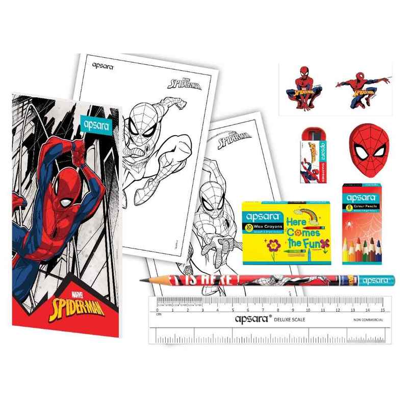 Apsara Marvel Spiderman Stationery Kit Apsara Marvel Spiderman Stationery Kit