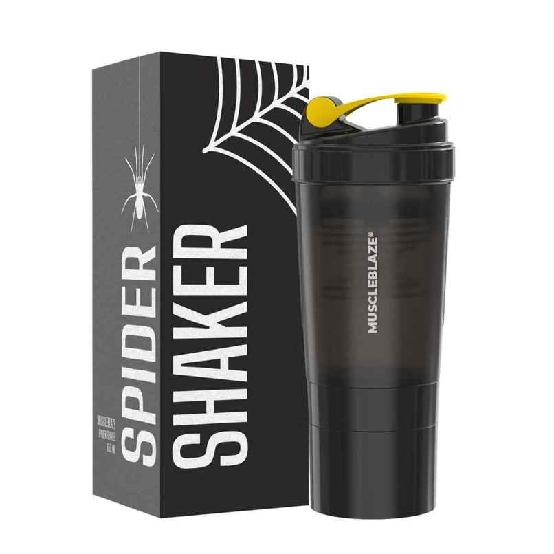 MuscleBlaze Spider Gym Shaker | Black | 500 ml MuscleBlaze Spider Gym Shaker | Black | 500 ml