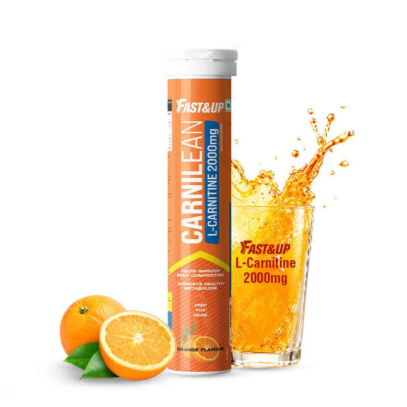 Fast&Up 2000mg L-Carnitine Weight Loss | 20 Orange Tablets