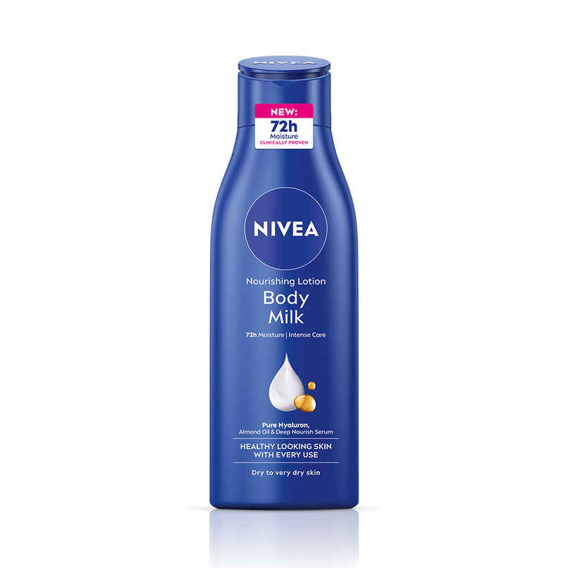 NIVEA Nourishing Body Lotion Body Milk|48 H Moisturization|2X Almond Oil|For Very Dry Skin