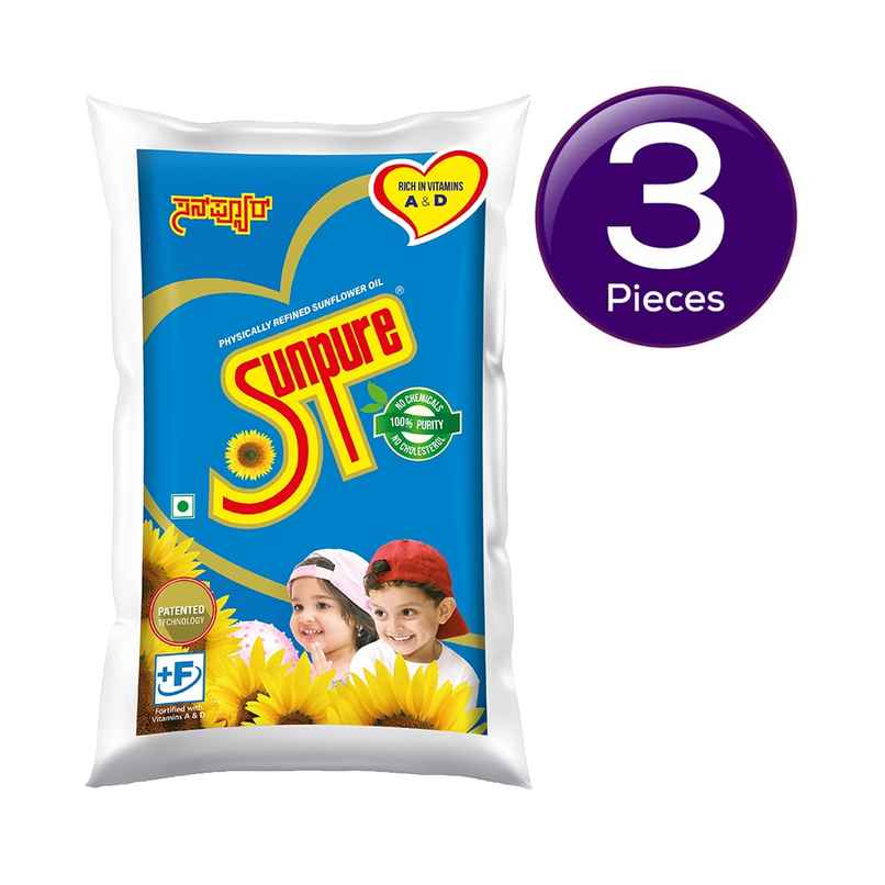 Sunpure Refined Sunflower Oil - Pouch Combo