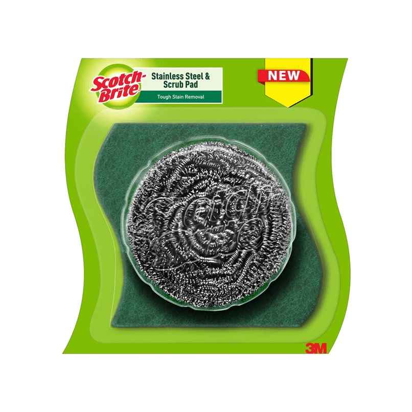 Scotch Brite Scrub Pad and Stainless Steel Scrubber