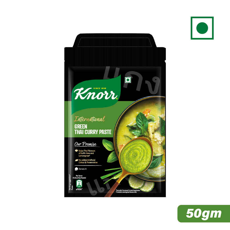 KNORR Green Thai Curry Paste, with Kaffir Lime & Chillies | Thai Flavours KNORR Green Thai Curry Paste, with Kaffir Lime & Chillies | Thai Flavours