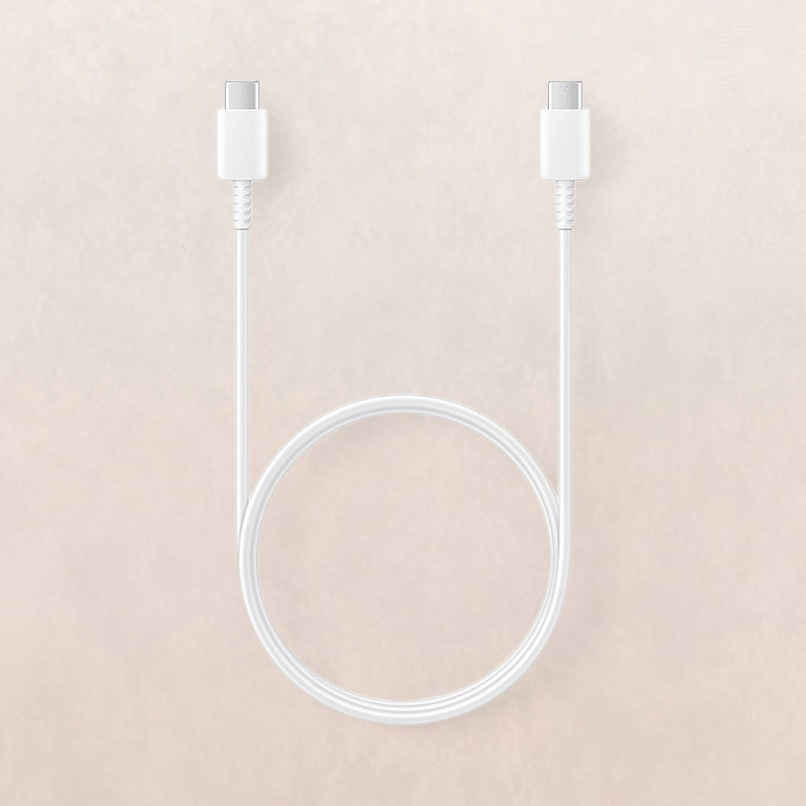 Samsung USB cable USB and Type C port 1 m - White Samsung USB cable USB and Type C port 1 m - White