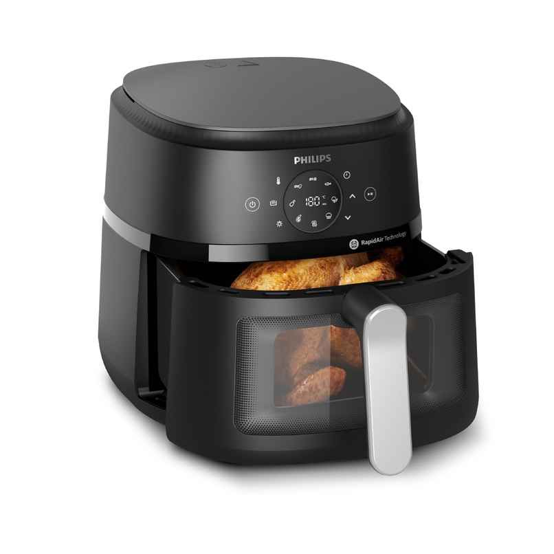 Philips 6.2 Liter Airfryer with Rapid Air Technology and Cooking window - NA231/00 Philips 6.2 Liter Airfryer with Rapid Air Technology and Cooking window - NA231/00