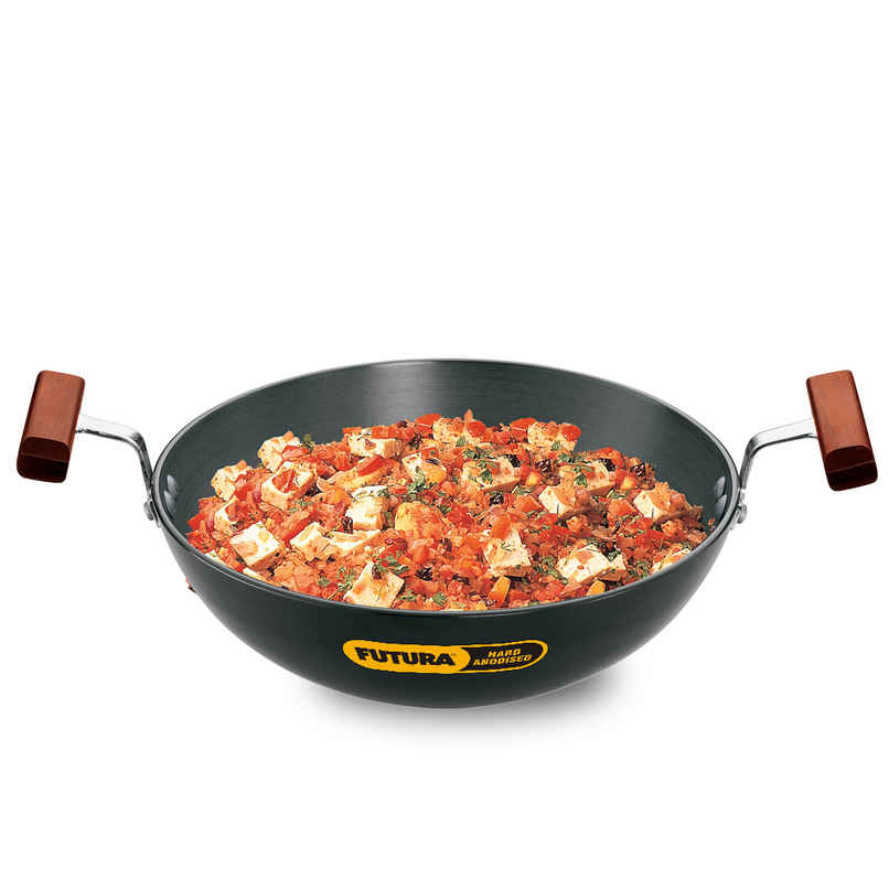 Hawkins Futura Hard Anodised Deep Fry Pan | 1.5 L | Black