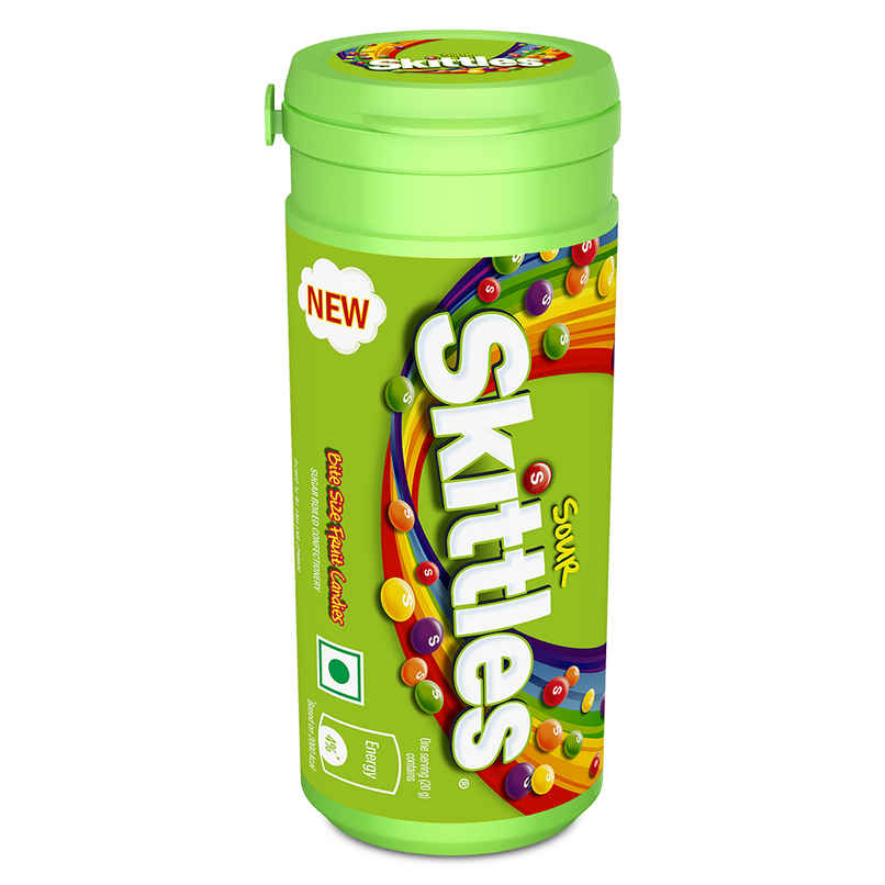 Skittles Sour Bite Size Fruit Candy Tube | Fruity Flavours Skittles Sour Bite Size Fruit Candy Tube | Fruity Flavours