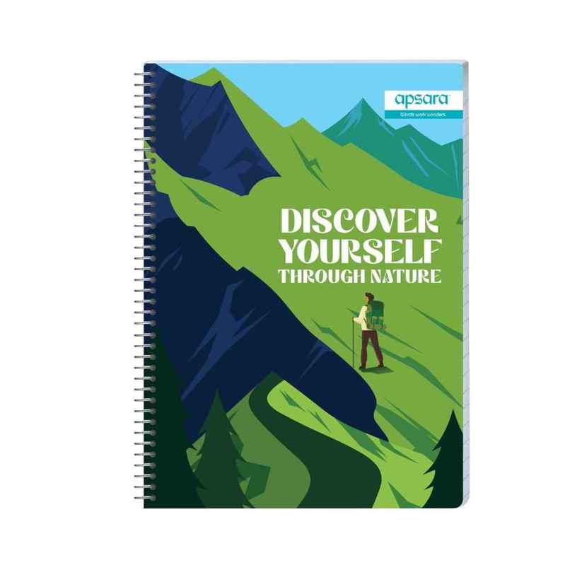 Apsara Spiral Bound 6 Subject Single Line Notebook 60gsm | 30 x 21 cm | 302 Pages | Covers May Varry Apsara Spiral Bound 6 Subject Single Line Notebook 60gsm | 30 x 21 cm | 302 Pages | Covers May Varry