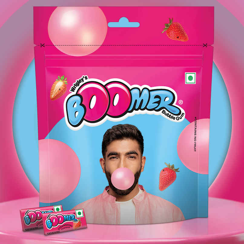 Boomer Strawberry Flavoured Bubble Gum Pack