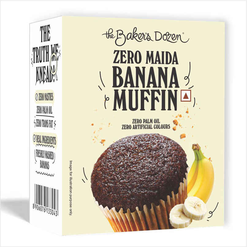 The Baker'S Dozen Zero Maida Banana Muffin The Baker'S Dozen Zero Maida Banana Muffin