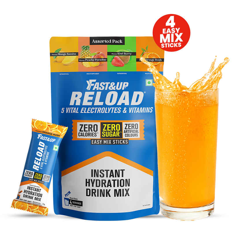 Fast&Up Reload Zero Sugar Instant Hydration Sticks With 5 Essential Electrolytes | Assorted Fast&Up Reload Zero Sugar Instant Hydration Sticks With 5 Essential Electrolytes | Assorted