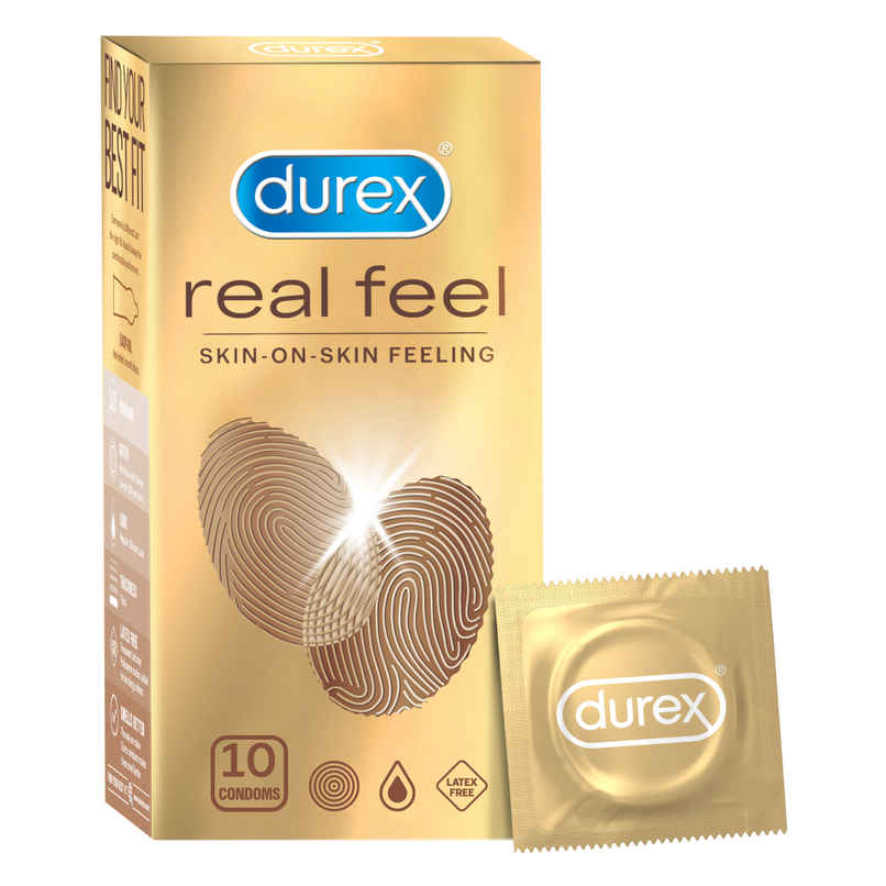 Durex Real Feel Condoms For Men | For Real Skin On Skin Feeling Latex Free Durex Real Feel Condoms For Men | For Real Skin On Skin Feeling Latex Free