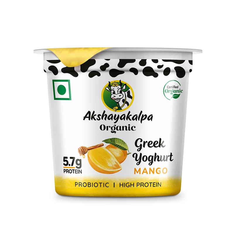 Akshayakalpa Organic Greek Yogurt - Mango
