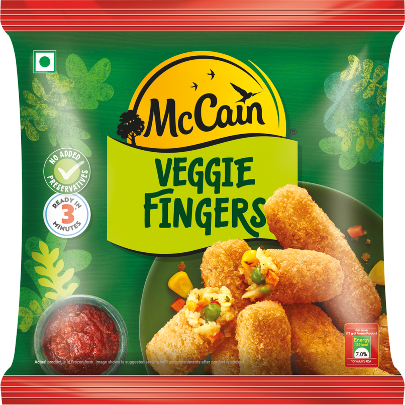 McCain Veggie Fingers | Frozen Ready To Cook Snack McCain Veggie Fingers | Frozen Ready To Cook Snack