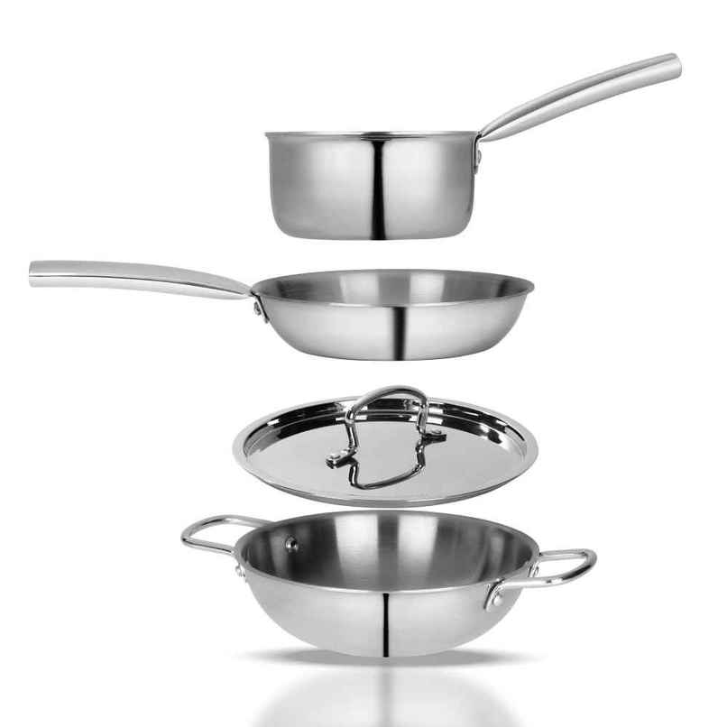 Jensons Triply Rigalo Combo set Induction Compatible Jensons Triply Rigalo Combo set Induction Compatible