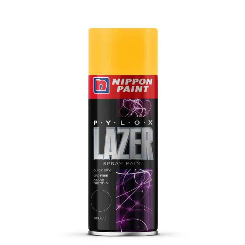 Nippon Pylox Spray Paint | Golden Yellow | Fast-Drying & High Gloss Nippon Pylox Spray Paint | Golden Yellow | Fast-Drying & High Gloss