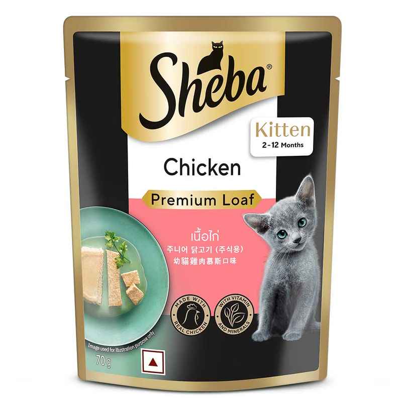 Sheba Fine Kitten Chicken Premium Loaf Wet Cat Food Sheba Fine Kitten Chicken Premium Loaf Wet Cat Food