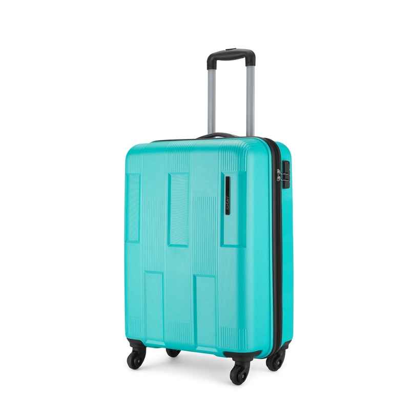 Safari Textured PP 43 L Telescopic Hard Luggage Trolley Bag | Cyan - 55 cm