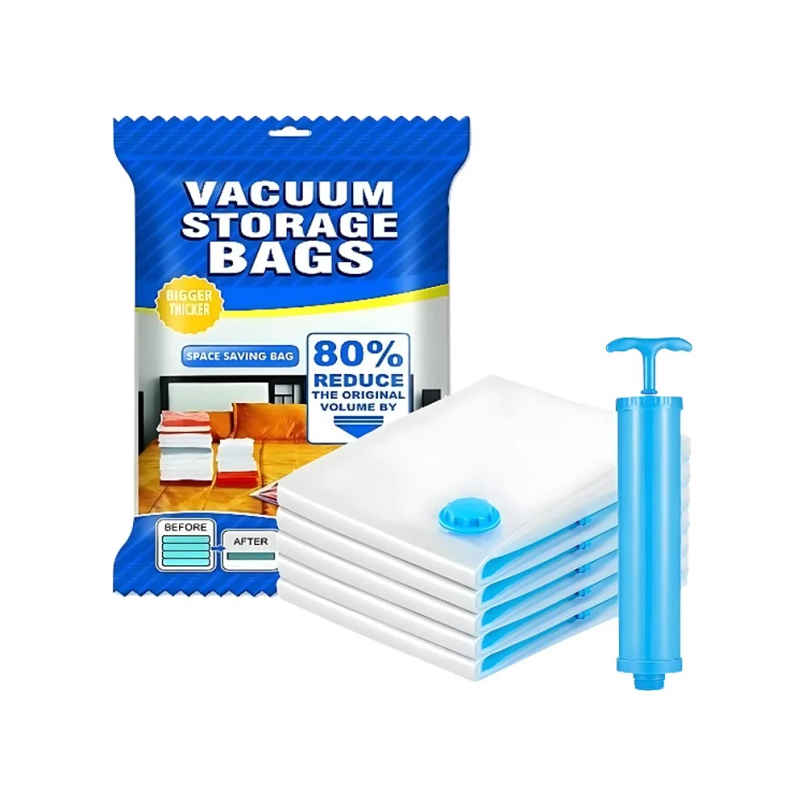 Zedak Plastic Vacuum Storage Bags With Pump Zedak Plastic Vacuum Storage Bags With Pump