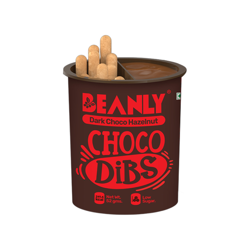 Beanly Dark Choco Hazelnut Spread With Breadsticks