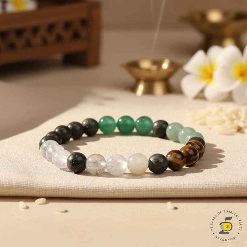Astroyogi The Real Dhan Yog Bracelet | Natural Gemstones | Pack of 1