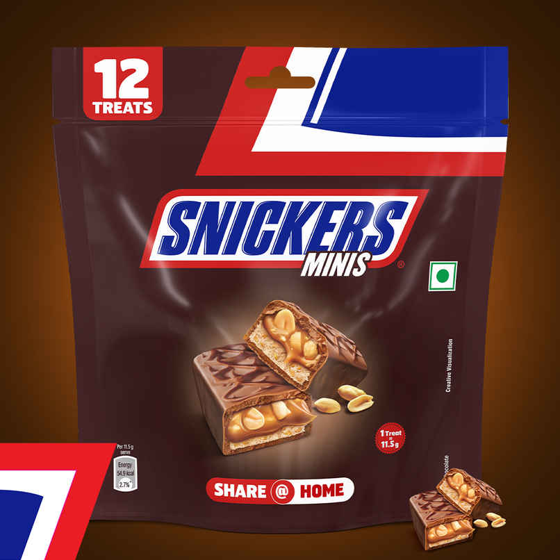 Snickers Minis Chocolate Pack | Loaded with Peanuts, Nougat, & Caramel | 12 Minis Snickers Minis Chocolate Pack | Loaded with Peanuts, Nougat, & Caramel | 12 Minis